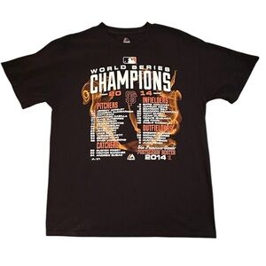 A 2014 SF World Series championship shirt.